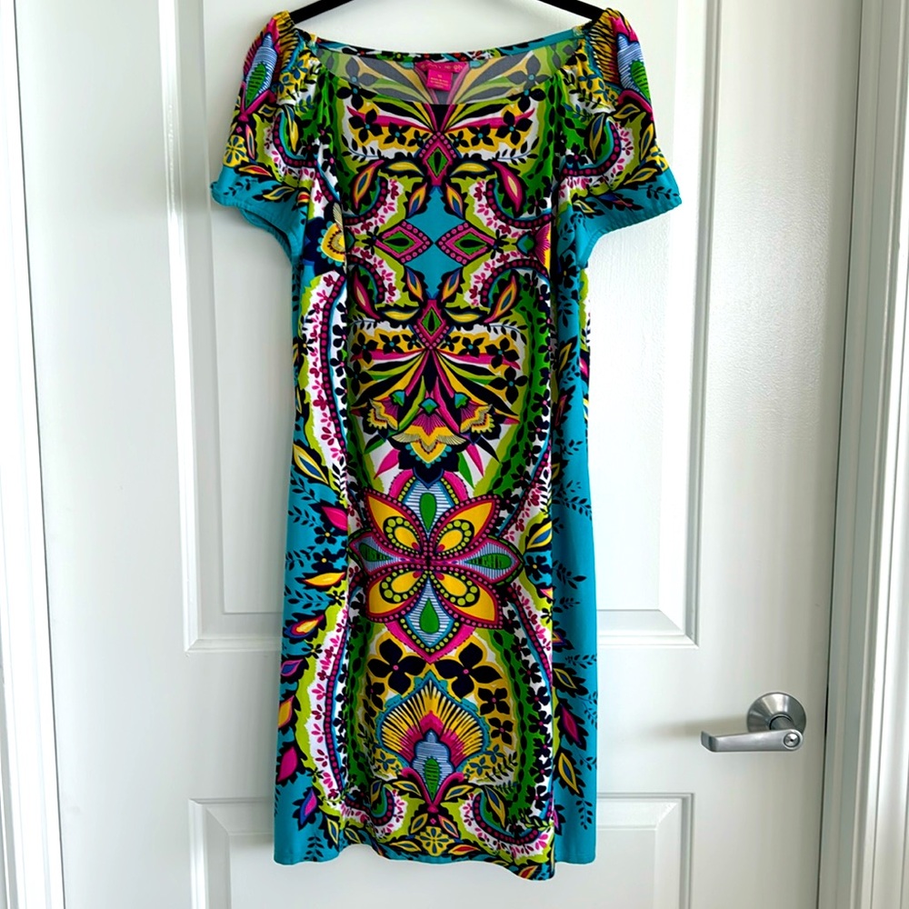 Sunny Leigh Tribal Print Dress Medium